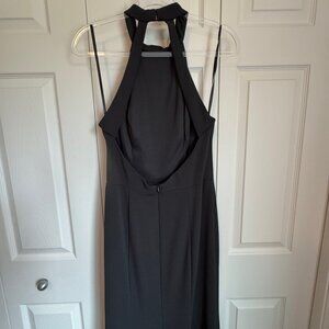BHLDN Montreal Crepe Maxi Dress, Size 10, Black